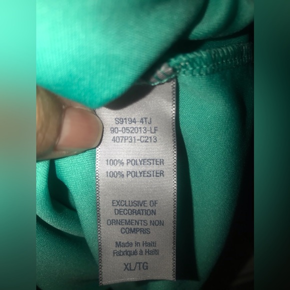 Champion semi-fitted shirt, size XL, like a teal with blue around in neckline. - Picture 3 of 5